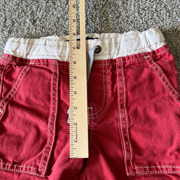 Mini boden shorts boys 4 red cargo casual summer classic preppy vacation school - Picture 12 of 13